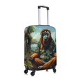 thumbnail image 3 of Balery Luggage Cover Forest Meditating Gorilla Print Suitcase Covers for Luggage Elastic Washable Suitcase Protector Fits 18-32 Inch Luggage-Small, 3 of 9