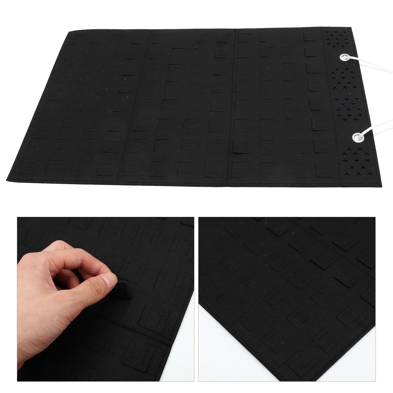 SOPOTUTU Wall Hanging Jewelry Organizer Black Lightweight and Portable 5Pcs