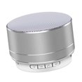 thumbnail image 1 of Altavoces con luz LED y micrófono incorporado. Compatible con llamadas manos libres. Plata, 1 of 9
