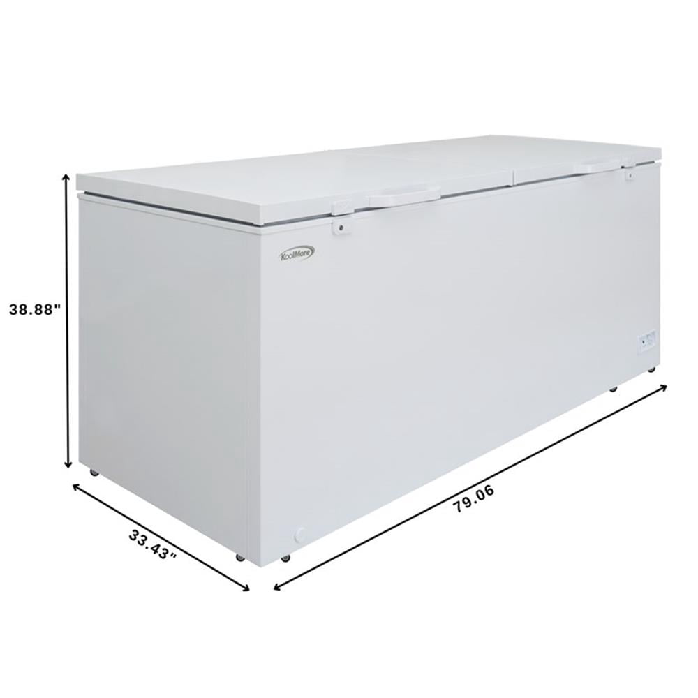 Pemberly Row 79" Commercial Chest Freezer 30 cu. ft. in White