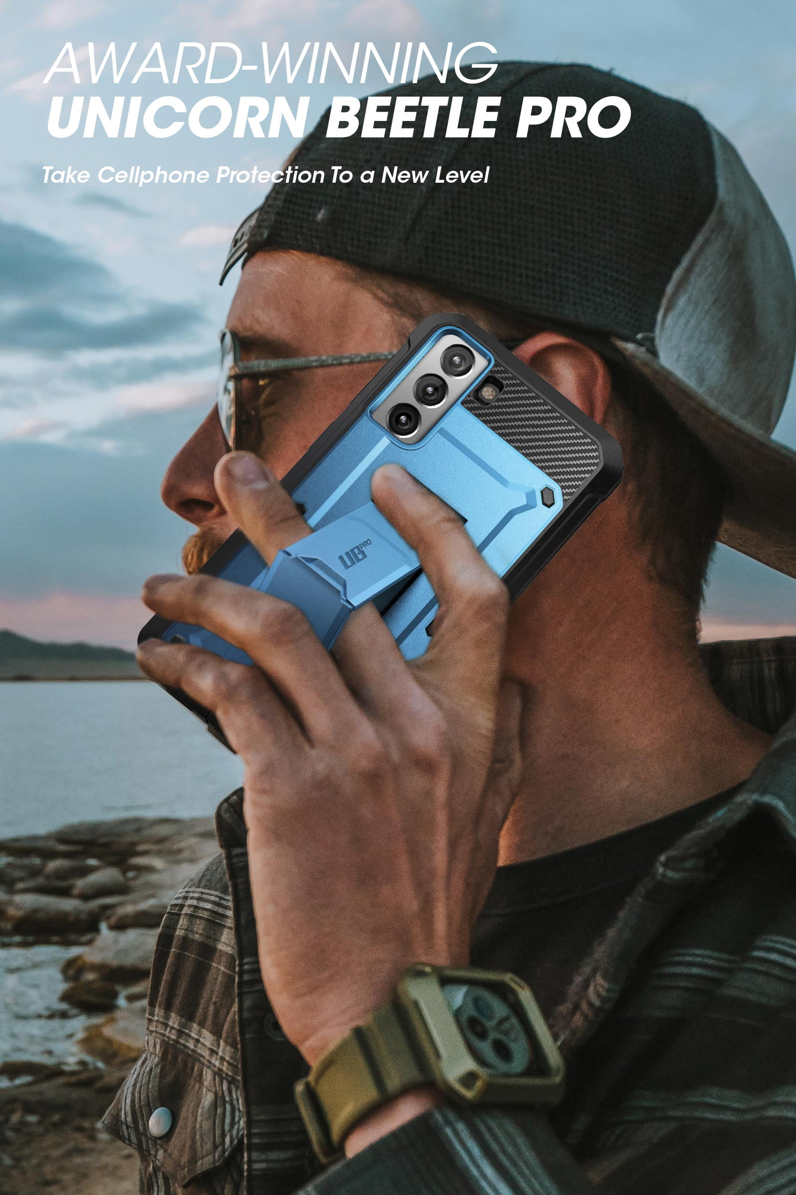 SUPCASE Unicorn Beetle Pro Series Case Designed for Samsung Galaxy S21 Plus 5G (2021 Release), Full-Body Dual Layer Rugged Holster & Kickstand Case Without Built-in Screen Protector (Tilt)