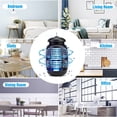thumbnail image 5 of Lámpara UV antimosquitos de 4800 V, trampa eléctrica para moscas e insectos de 15 W, repelente eficaz de insectos con una cobertura de 80 m² para uso en interiores y exteriores., 5 of 5