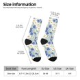 thumbnail image 2 of Pofeuu Daisies Flowers Print Crew Socks, Adult Running Hiking Socks for Youth and Adult, 2 of 6
