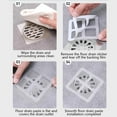 thumbnail image 7 of romoty Disposable Shower Drain Hair Catcher, 3.93" Mesh Stickers for Bathroom, Bathtub & Kitchen Sink, Clog-Free Peel and Stick Strainer Cover, 7 of 7