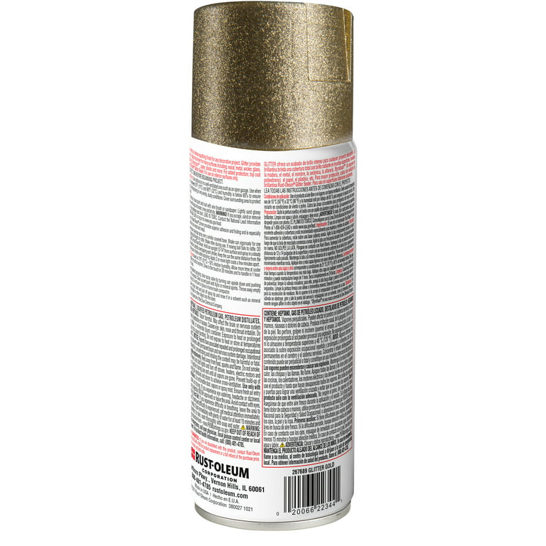 Gold, Rust-Oleum Specialty Glitter Spray Paint- 10.25, 6 Pack