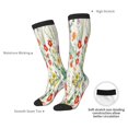 thumbnail image 4 of Fotbe Spring floral Calcetas Divertidas Estampadas para Hombre y Mujer, Calcetas de Algodón hasta la Rodilla para Caminar, Correr, Enfermería y Embarazo, 4 of 6