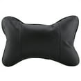 thumbnail image 4 of ZPSHYD Oreiller de Cou de Voiture, 1 appuie-tête de siège de Voiture en Cuir Doux et Respirant, Coussin de Soutien de la tête et du Cou pour chaises de Maison et de Bureau(Le Noir), 4 of 10