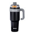thumbnail image 4 of Stainless Steel Tumbler, Insulated Tumbler with Straw, Travel Coffee Mug with Handle, Insulated Water Bottle with Straw, 1200Ml Large Capacity 12X4X3 Inch Car Compatible Beverage, 4 of 6