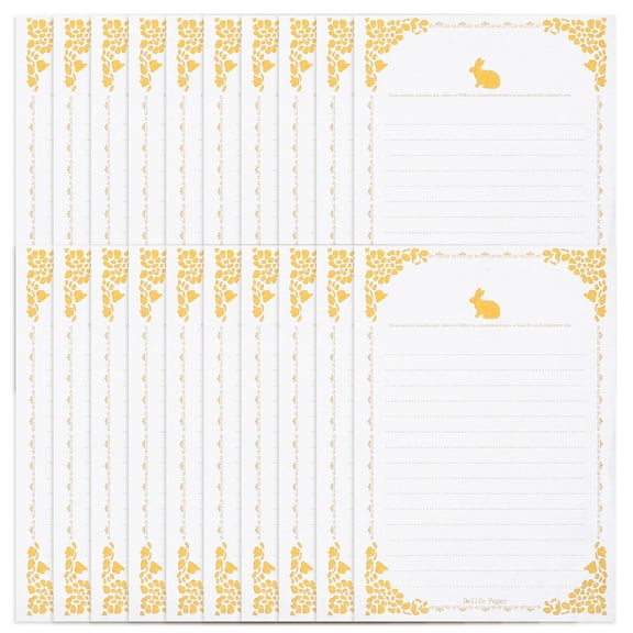 ADDHAT 20 Sheets Invitation Paper for Writing Letters and 11.4x5.7in