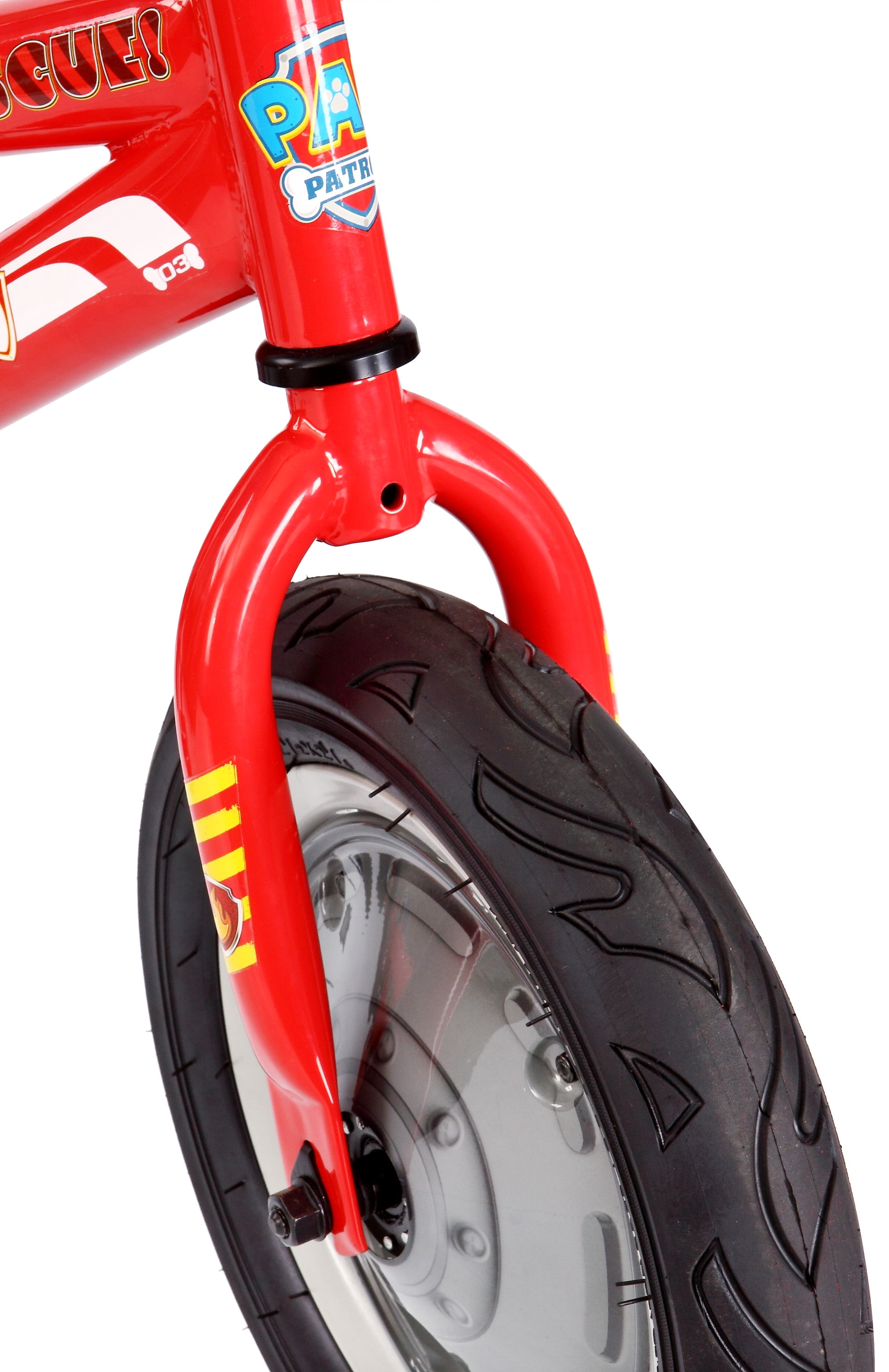 red paw patrol bike