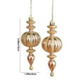 thumbnail image 3 of Matoen 2 Pack Christmas Ornaments Set, Gold Plastic Shatterproof Christmas Ball Hanging Ornaments for Xmas Tree Decorations, 3 of 6