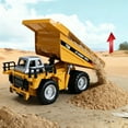 thumbnail image 6 of 1:64 Scale Remote Control Dump Truck - Alloy Construction Vehicle With 2.4Ghz Rc Controller, Realistic Design, Working Lights - For Kids Boys Girls, Indoor Outdoor Play, 6 of 6