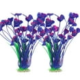 thumbnail image 2 of Deago 2 Pcs 15.7 Inch Large Aquarium Plants Artificial Plastic Fish Tank Plants Decoration Ornament for Fish, Purple, 2 of 9