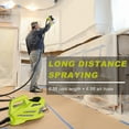 Paint Sprayer, 800W HVLP Electric Spray Paint Gun with 6.5FT Airhose, 4