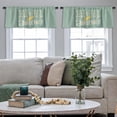 thumbnail image 4 of LALILO Kitchen Curtain Valance Wave Take You Journey Rod Pocket Window Curtain 52"x 18" Set of 2, 4 of 5