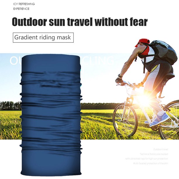 Ciclismo Camping tubo bufanda al aire libre polaina bandana diadema (azul real)