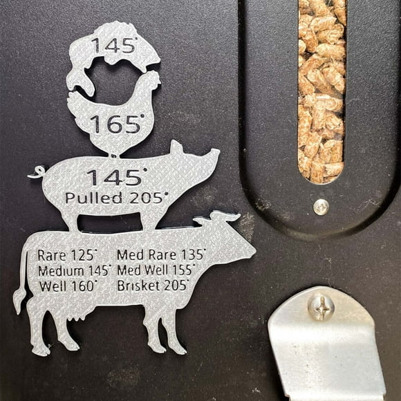 Summer Savings Wooden Meat Temperature Magnet, Chicken, Beef, Pork, Fish Cooking Internal Temperature Guide Grill Magnet, Wood Engraved Stacked Meat Temperature Chart Magnet 2025 New