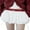 White, variant on Gupgi Women Ruffle Bubble Skirts Elastic Waist Mini Skirt Balloon Short Skirt Summer Contrast Color Drawstring Skirt Streetwear