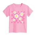 thumbnail image 4 of Gubotare Little Girls Shirts Girls' and Toddler Casual Graphic Short Sleeve T Shirts (Pink,Size 7-8 Years), 4 of 4