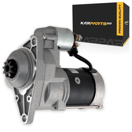 KarParts360 For Chevy Silverado 2500 2004 Starter | 9 Tooth | Aluminum Nose Cone | Flange Mounting | Open Nose Cone | Clockwise Starter Rotation | 2 Mounting Bolt Hole | For 19296670