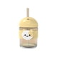 thumbnail image 2 of Vaso de vidrio en existencia, vaso para beber para niños con dibujos animados, vaso con pajita, vaso grueso para el hogar, vaso de agua al por mayor de alto valor, 2 of 6