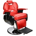thumbnail image 1 of Sillón de Barbero Bluelander Diseño Europeo Rojo, 1 of 5