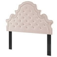 thumbnail image 1 of Tufted Headboard, King Size, Velvet, Pink, Modern Contemporary Urban Design, Bedroom Master Guest Suite, 1 of 10