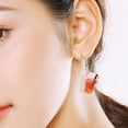 thumbnail image 4 of Deeceymbur Funny Exaggerated Fruit Tea Lemon Theme Earrings Resin Crystal Tassel Dangle for Women Party Club Costume Accessories Eye Catching Fashion, 4 of 5