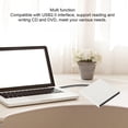 thumbnail image 4 of External CD DVD Burner, Lightweight Stable Reading and Writing Universal USB 2.0 Portable Optical Disc Driver  for PC White, 4 of 7