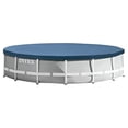 thumbnail image 2 of intex round metal frame pool cover, blue, 15 ft, 2 of 5