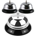 thumbnail image 1 of 3pcs Table Dinner Bells Service Bells Call Bells Kitchen Call Bells Metal Table Bells, 1 of 8
