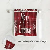 BZSMCE Bath Towel 30 X 15 in Soft Towel Christmas Trees and Reindeer Painting Design Pattern