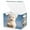 A Bichon Frise Puppy, variant on Foldable Fabric Storage Bin With Handle Collapsible Basket Box Storage With Lid Organizer Cat Couple