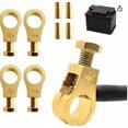 thumbnail image 2 of Pure Copper Battery Terminal Upgrade Pure Copper Battery Connection Clip Car Battery Terminal Connectors Kit Battery Terminal Connector Clamps Battery Terminal Connectors, 2 of 6