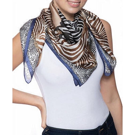 MSRP $39 INC Zebra Square Scarf Size OSFA