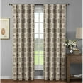 thumbnail image 2 of Caroline Printed Cotton Extra-Wide 104" x 96" Rod Pocket Curtain Panel Pair, 2 of 2