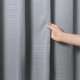 thumbnail image 6 of CAILDANL Black Shower Curtains Black and White Ombre Bath Curtains for Bathroom, Textured Fabric Shower Curtain Liner with 12 Hooks, Water Repellent, Machine Washable, 72 x 72 inch, 6 of 7