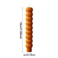 thumbnail image 3 of 1Pcs Fall Taper Candles, Halloween Pumpkin Taper Candles, Stacked Pumpkin Shaped Long Fall Candle Sticks, Fall Harvest Tabletop Candle,Pumpkin Taper Candle for Halloween Thanksgiving Home Table Decor, 3 of 4