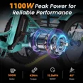 thumbnail image 6 of Lilypelle Peak 1100w Folding Electric Tricycle for Adults, 7 Speed 20" x 4.0 " Fat Tire 3 Wheel Aluminum Electric Bike W/ Differential & Suspension Fork, 48V 14.5Ah Battery, Up to 60Miles, 16Mph, 6 of 11