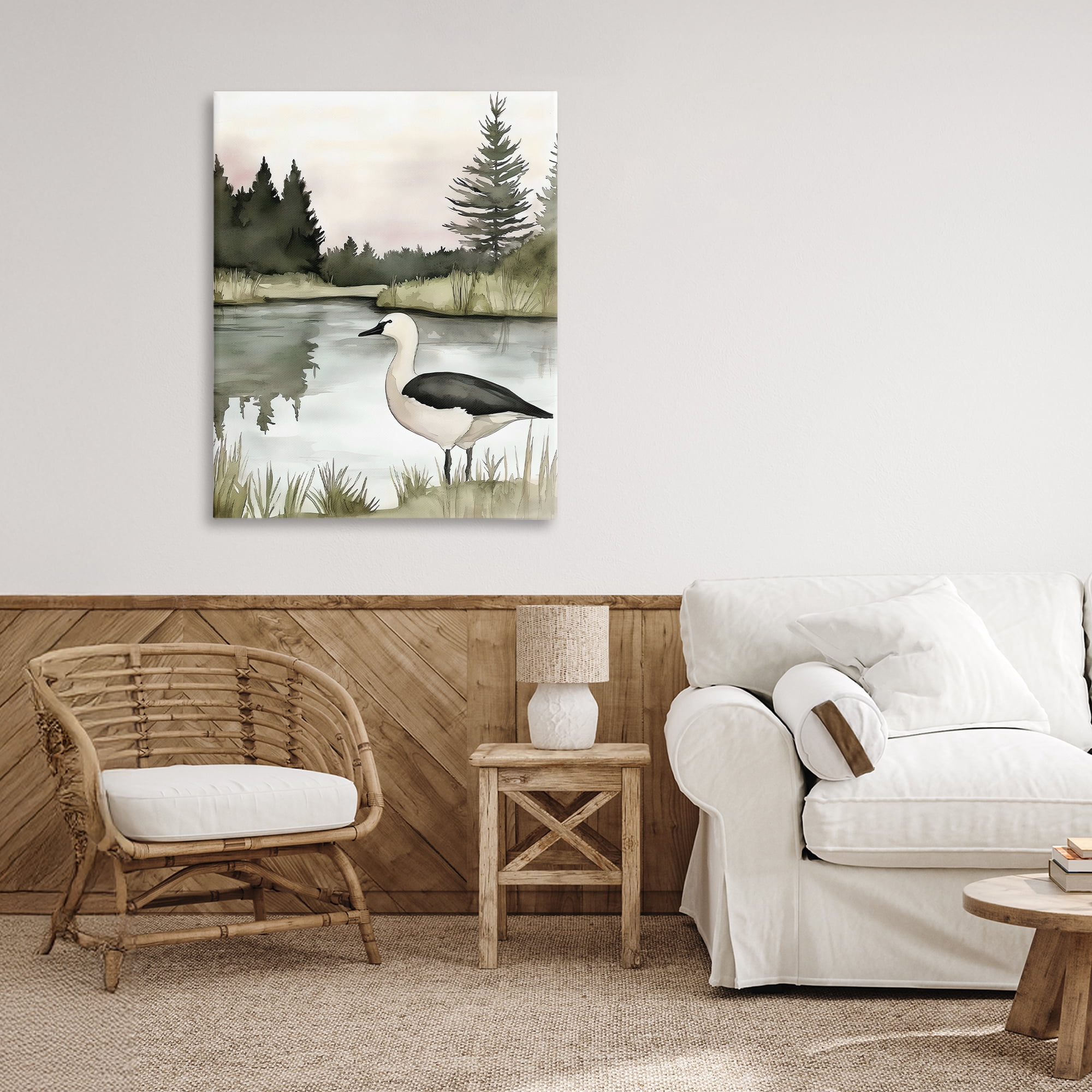 Stupell Industries Springtime Serenity Duck Canvas Wall Art, design by Riley B