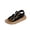 Black, variant on Boys Flat Sandals, Party Soft Sole Hook&Loop Open Toes Kids Shoes Brown Size 9 (Toddler)