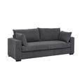 thumbnail image 2 of Aukfa 89" Corduroy Sofa, Comfy 3 Seater Couch for Living Room, Small Space, Apartment, Gray, 2 of 8