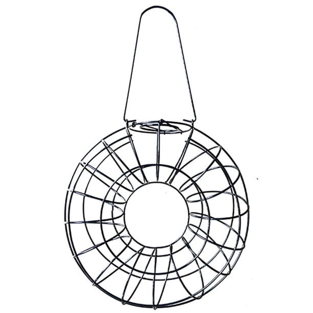 Alimentador Colgante Para Pájaros, Alimentador Para Pájaros Salvajes, Distribuidor De Alimentos Para Pájaros, Alimentador Redondo Para Exteriores Con Asa, Decoración Exterior Para Jardín Guardurnaity PT002128-00