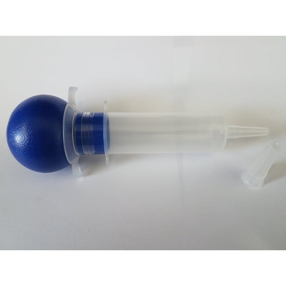 3 Sterile Bulb Irrigation Syringes 60cc Protective Cap Medical Viamed 22411 NEW