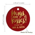 thumbnail image 6 of Inkdotpot 50 Pack Hugs & Kisses From The Wedding Favor Paper Tags Craft Real Gold Foil Hang Tags, 6 of 6