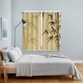 thumbnail image 5 of Curtains 63 Inch Length 2 Panels, Vintage Bamboos Grommets Window Treatment Curtain, Ink Painting Retro Art Rustic Thermal Curtains Drapes for Living Room/Bathroom, 5 of 9