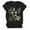 Black, variant on Tiweut Womens T Shirt Floral Print Crew Neck Short Sleeve Loose Pullover Outerwear,Black