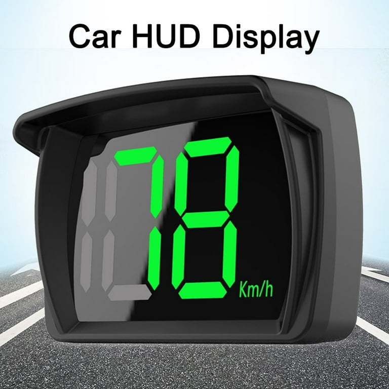 Owsoo Car HUD HeadUp Display KMH MPH Digital Speedometer with Large Font Display Car Adapter for Car Truck SUV Motorcycle, Size: Set 2, Other