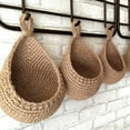 thumbnail image 5 of Hanging Fruit Baskets for Kitchen - Boho Wall Hanging Basket Handwoven Hanging Holder Teardrop Home Produce Basket for Fruits Vegetable Potato Onion Storage, 5 of 9