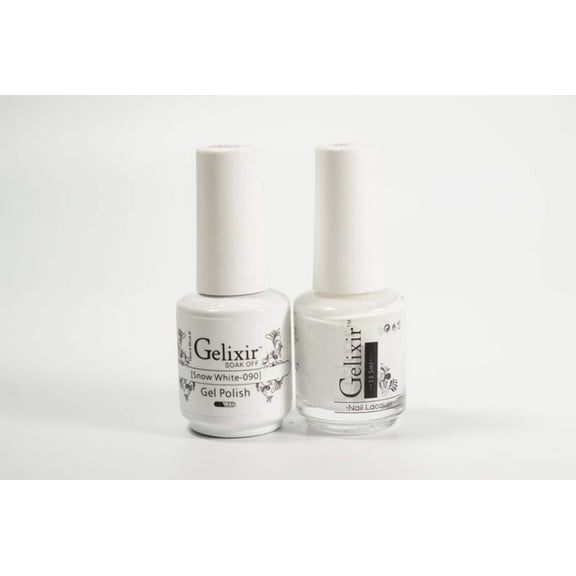 Gelixir Nail Polish Gel Matching Lacquer Snow White 1 PK #090